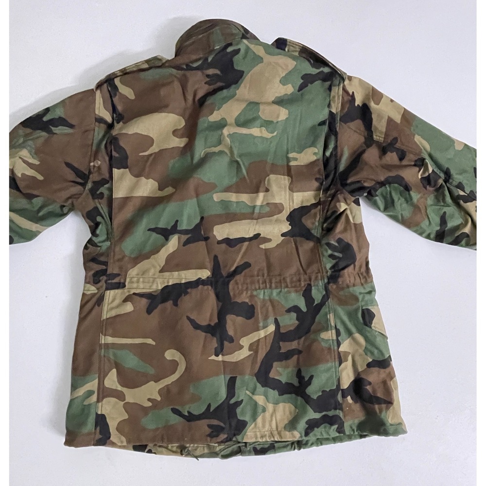 US Military M-65 Field Jacket Woodland Camo Medium/Reg 1991 Vintage DLA100-91 - Picture 6 of 12